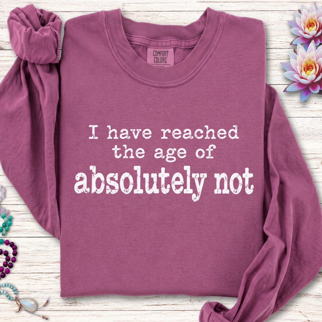 Absolutely Not Long Sleeve Tee Berry