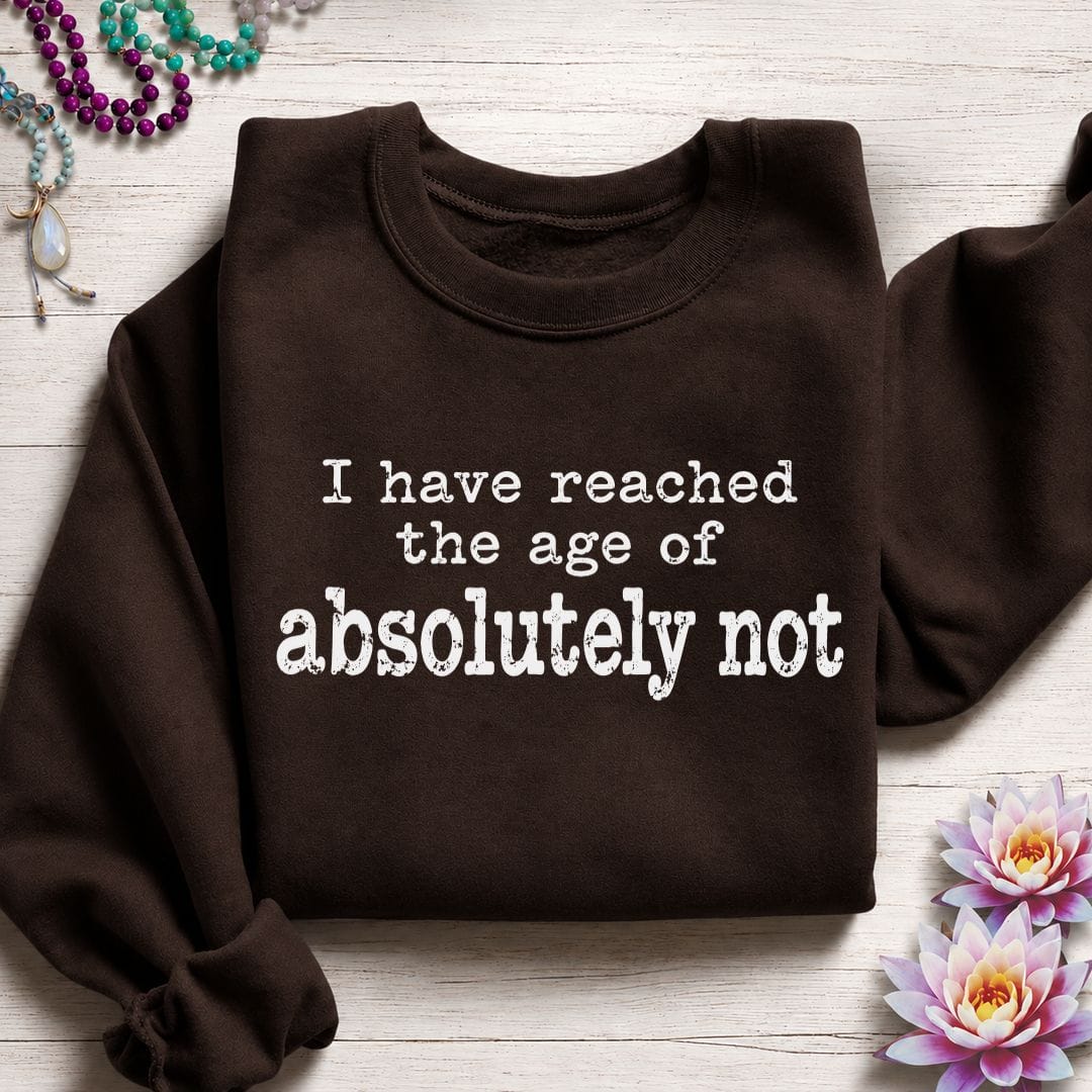 Absolutely Not Sweatshirt Dark Chocolate