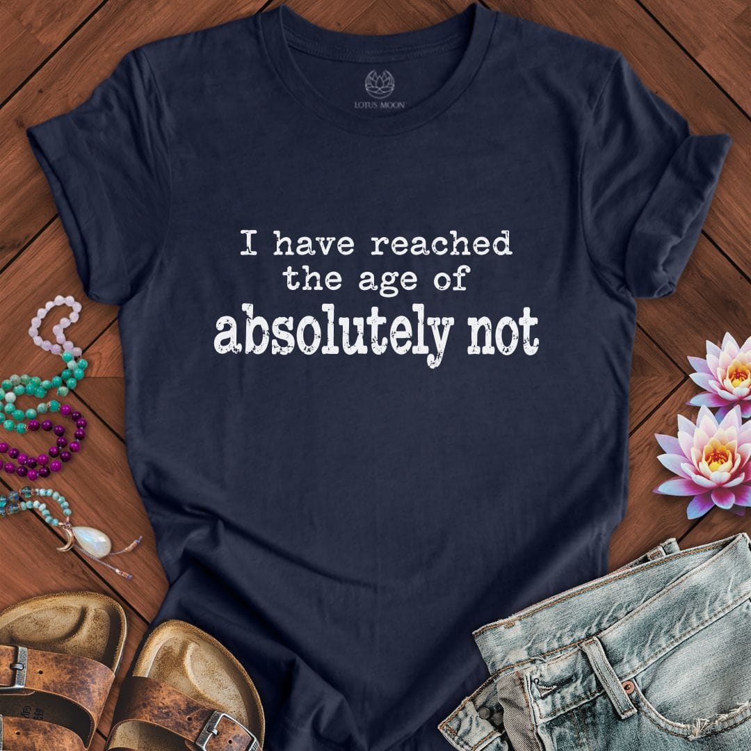 Absolutely Not Tee Heather Midnight Navy
