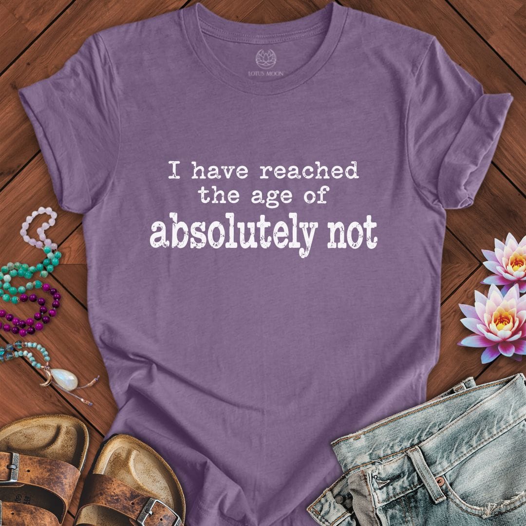 Absolutely Not Tee Heather Purple