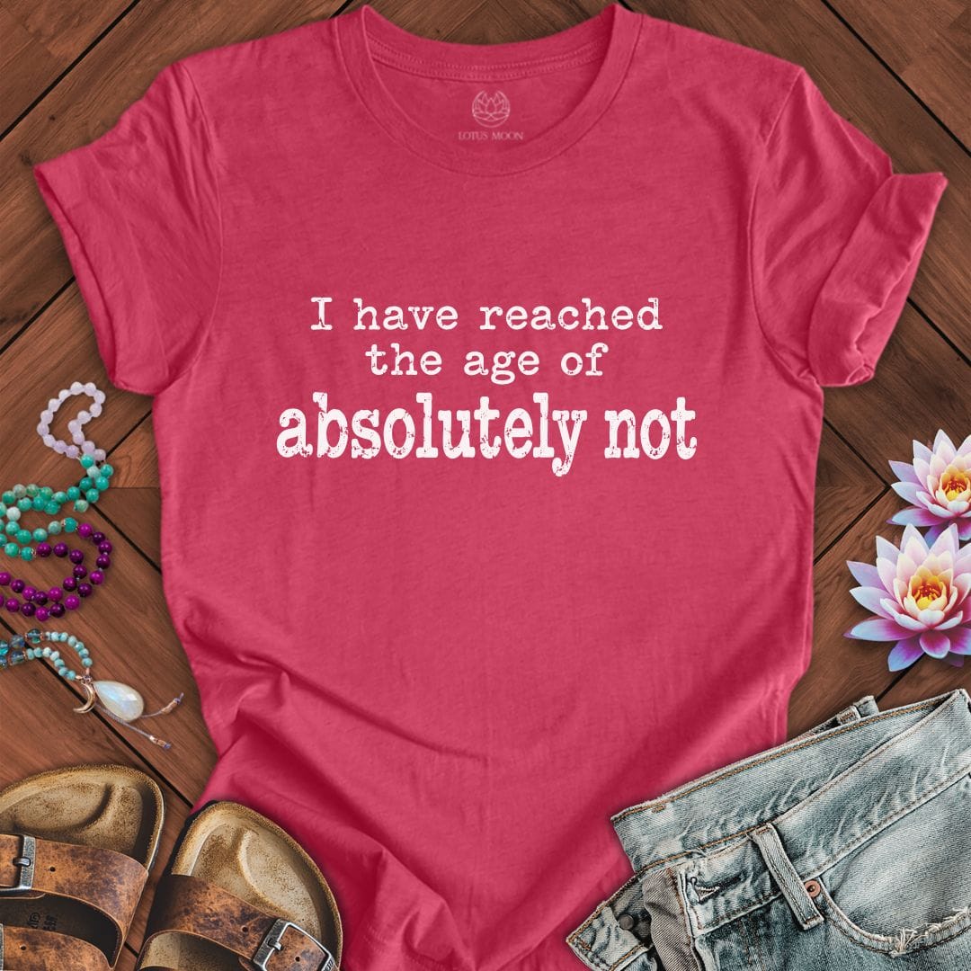 Absolutely Not Tee Heather Raspberry