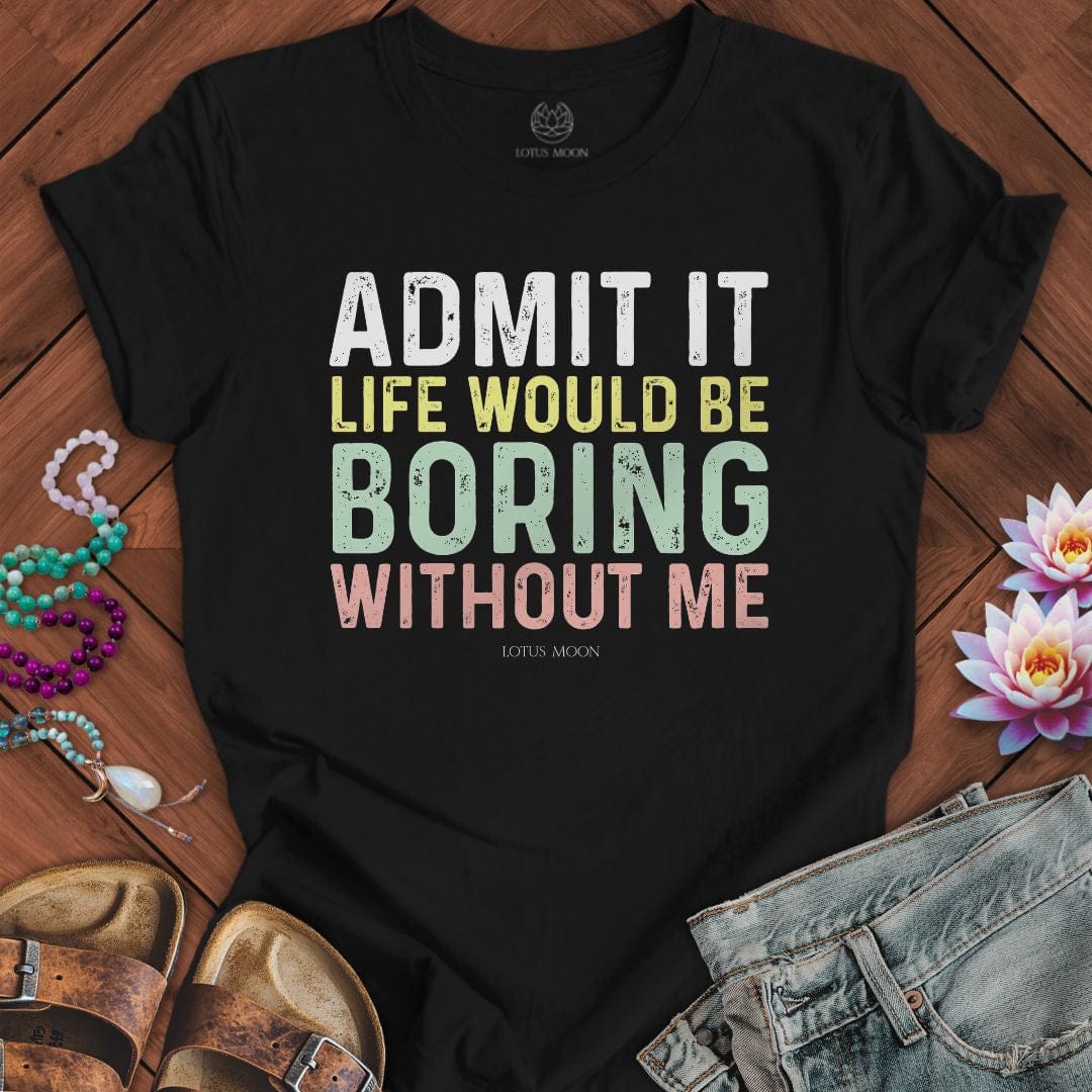Admit It Tee Black Heather