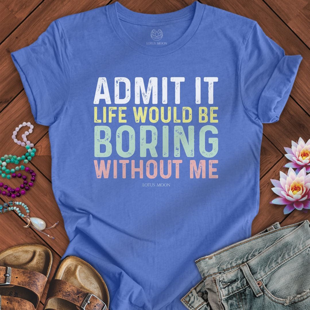 Admit It Tee Heather Columbia Blue