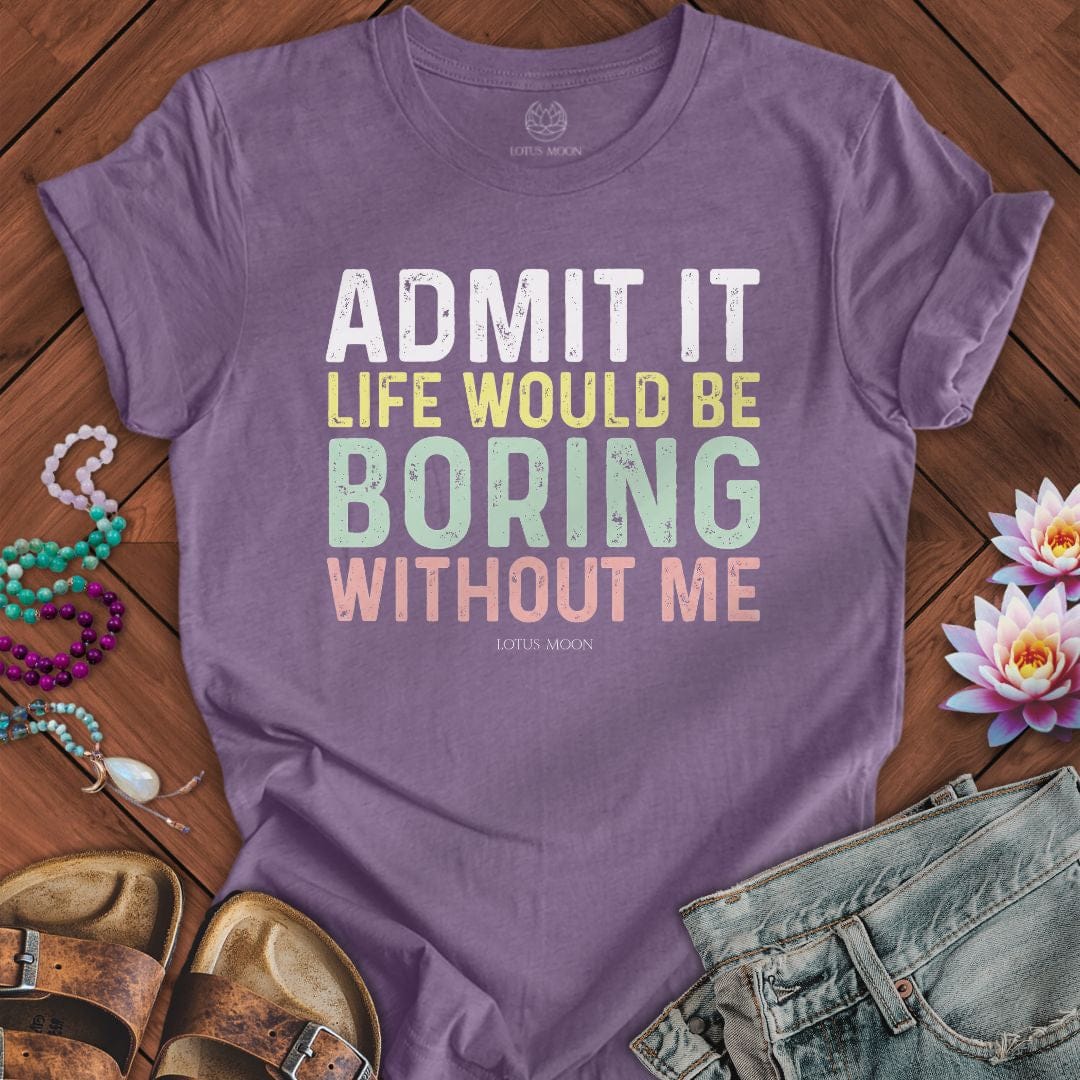 Admit It Tee Heather Purple