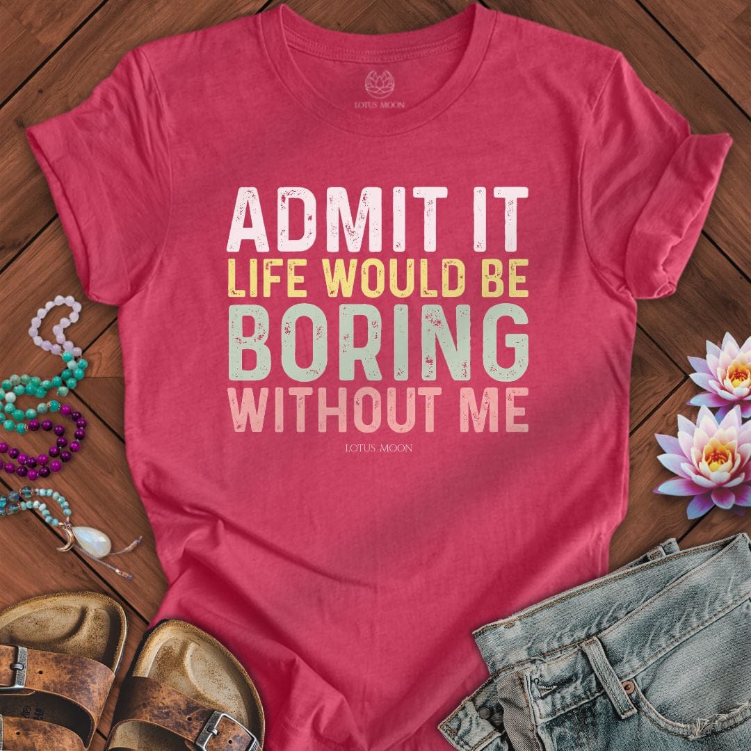 Admit It Tee Heather Raspberry