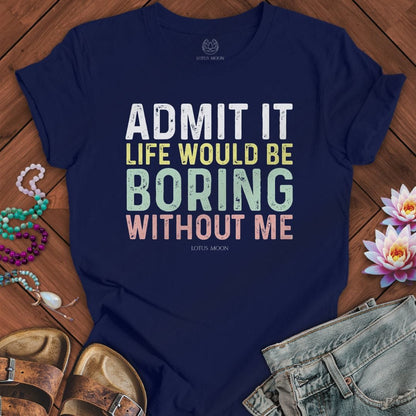Admit It Tee Navy