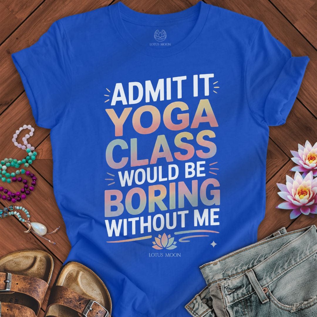 Admit It Yoga Tee True Royal