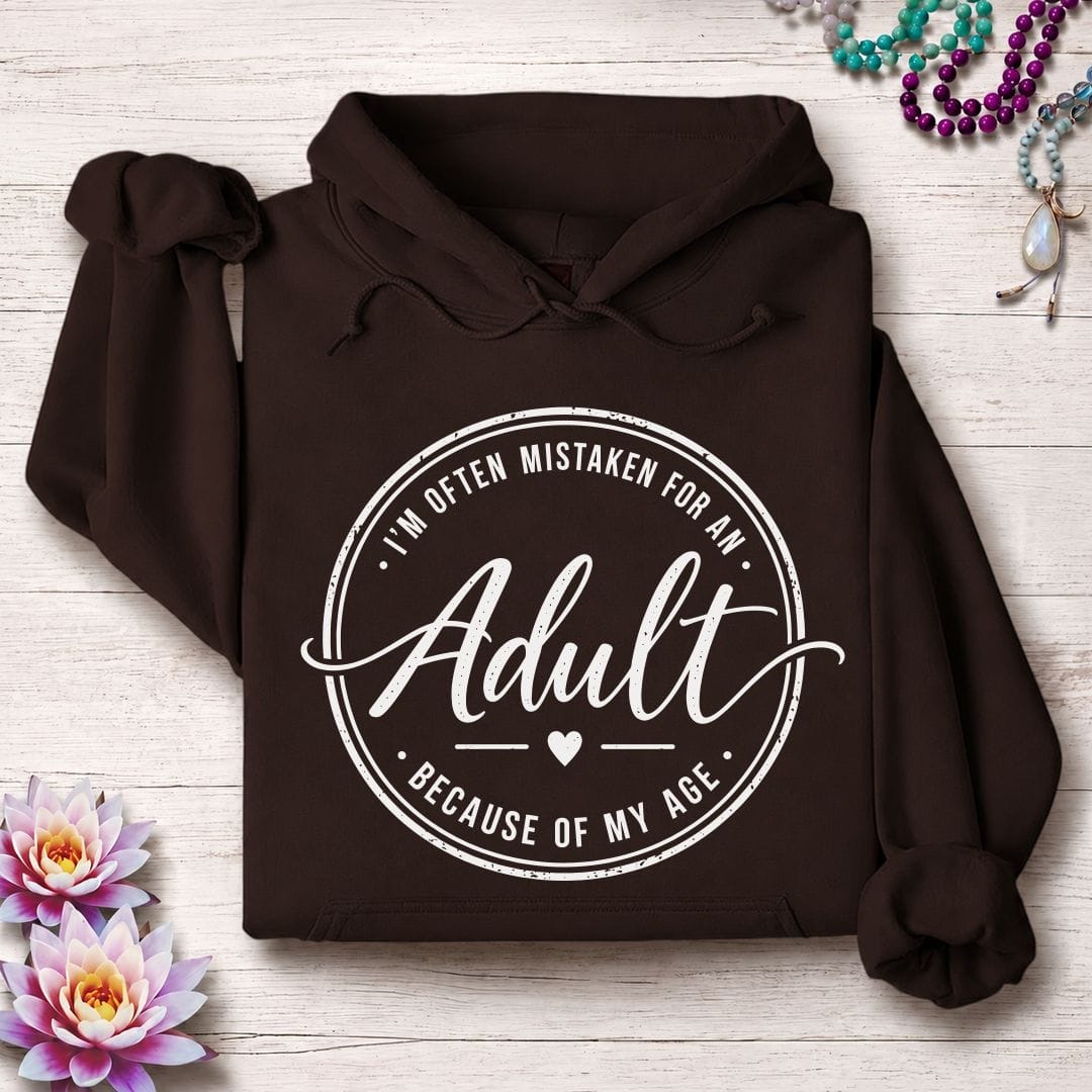 Adult Hoodie Dark Chocolate