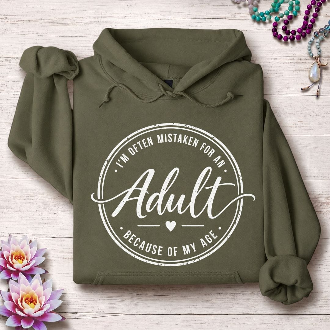 Adult Hoodie Military Green