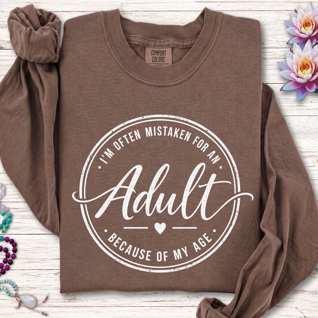 Adult Long Sleeve Tee Espresso