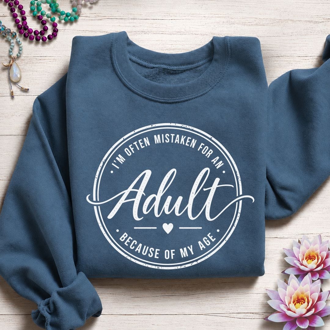 Adult Sweatshirt Indigo Blue