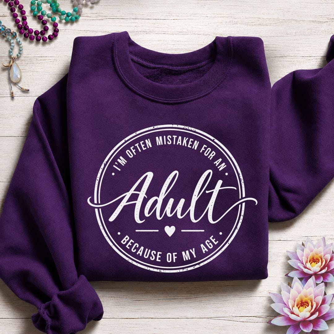 Adult Sweatshirt Purple
