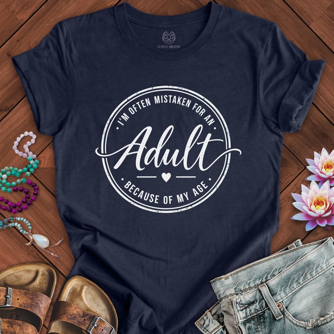 Adult Tee Heather Midnight Navy