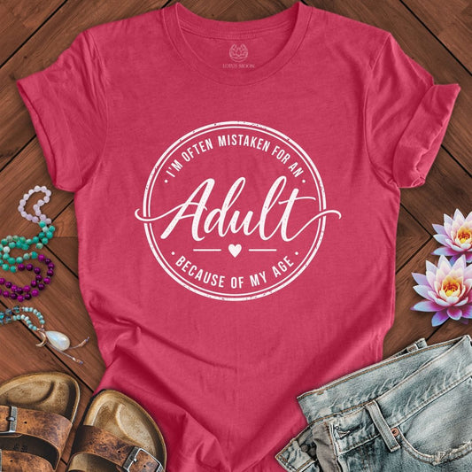 Adult Tee Heather Raspberry