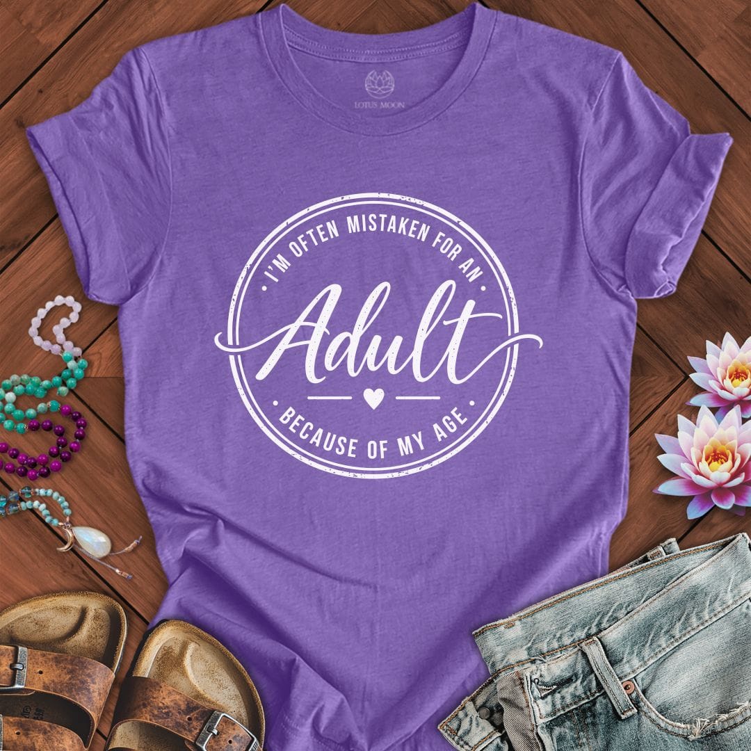 Adult Tee Heather Team Purple