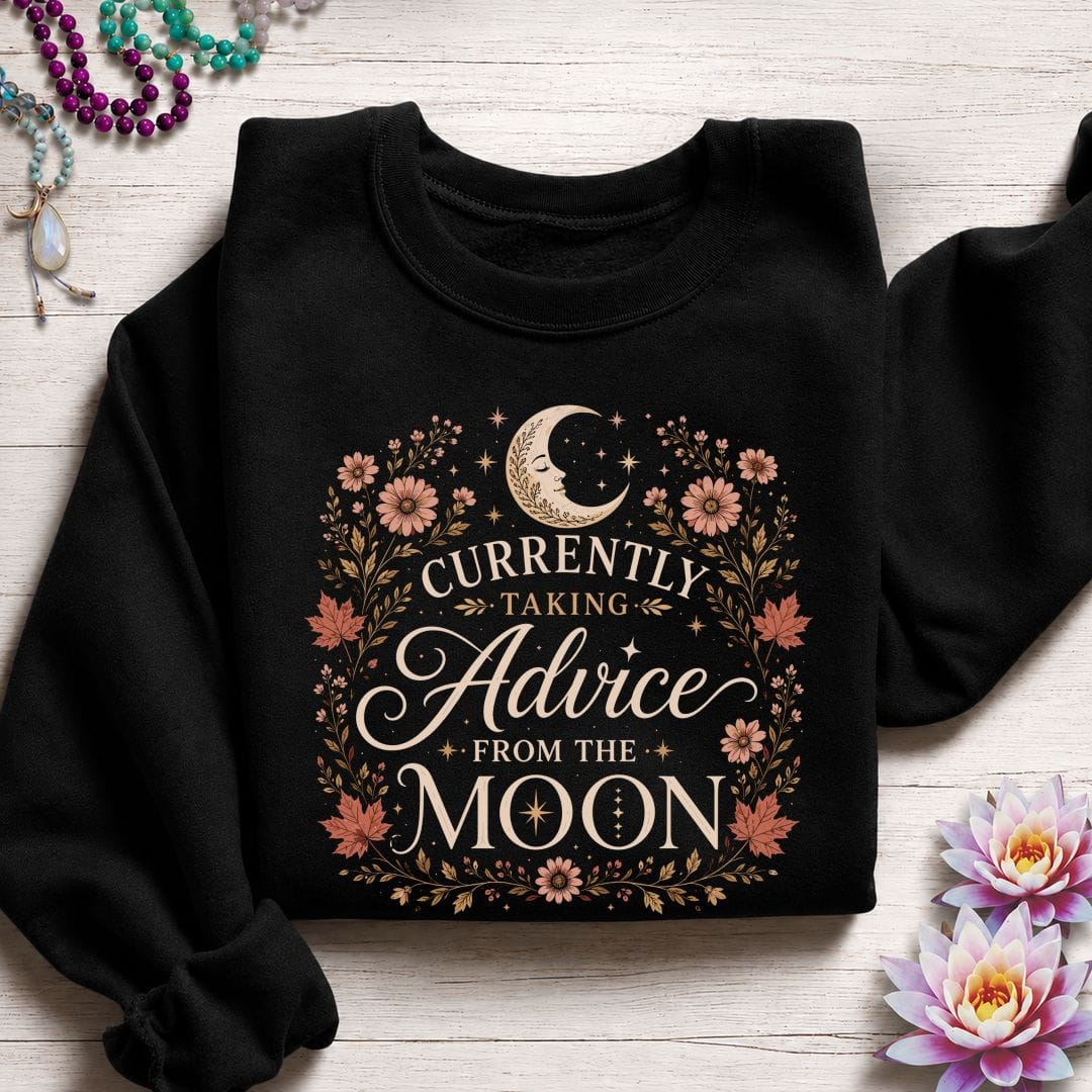 Advice From The Moon Sweatshirt Black