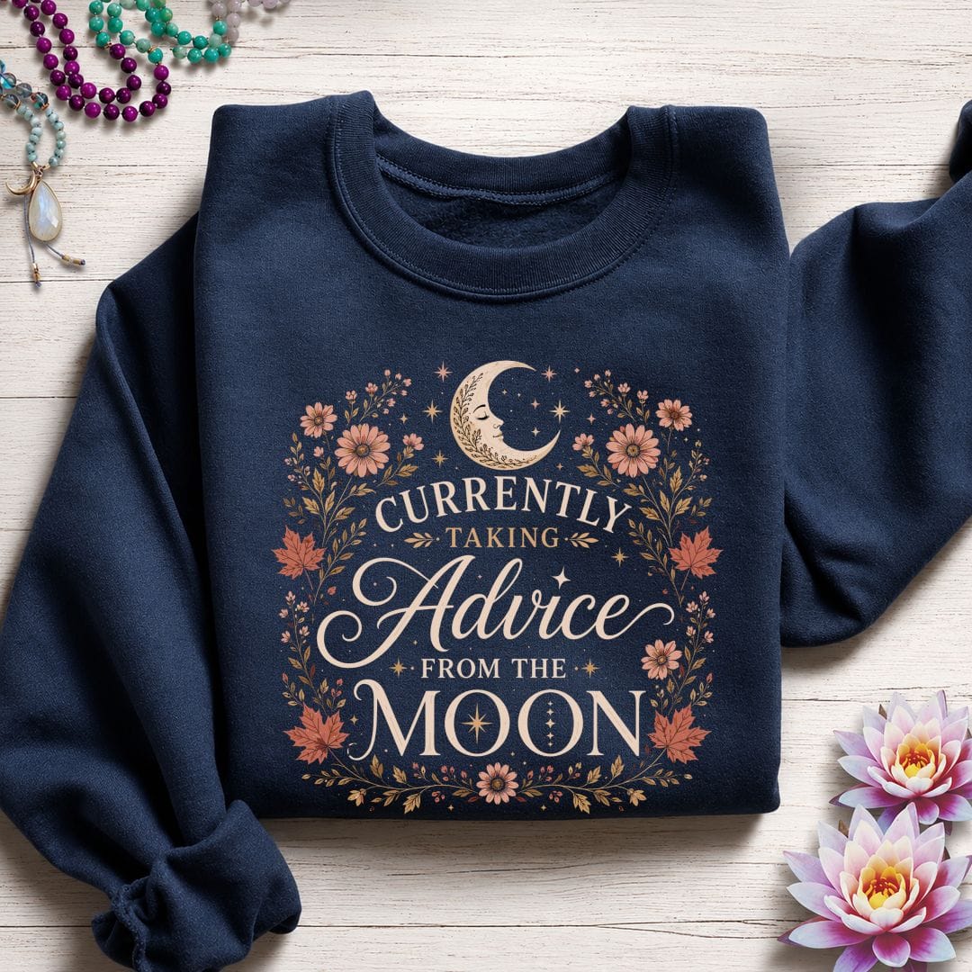 Advice From The Moon Sweatshirt Navy