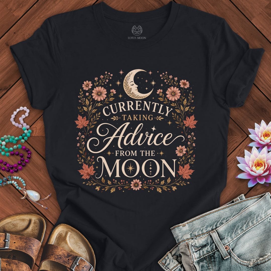 Advice From The Moon Tee Vintage Black