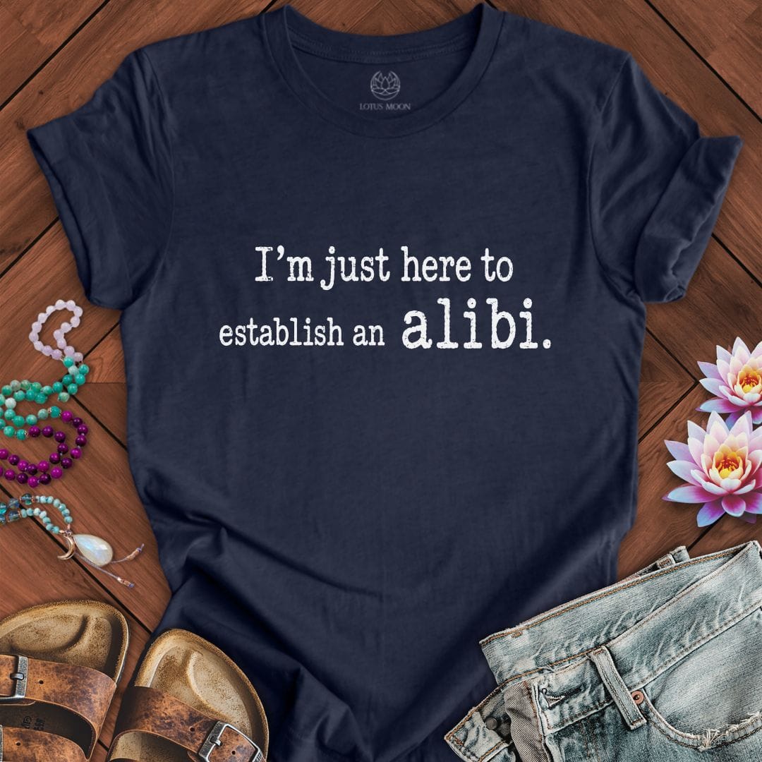 Printify T-Shirt Alibi Tee Heather Midnight Navy / S