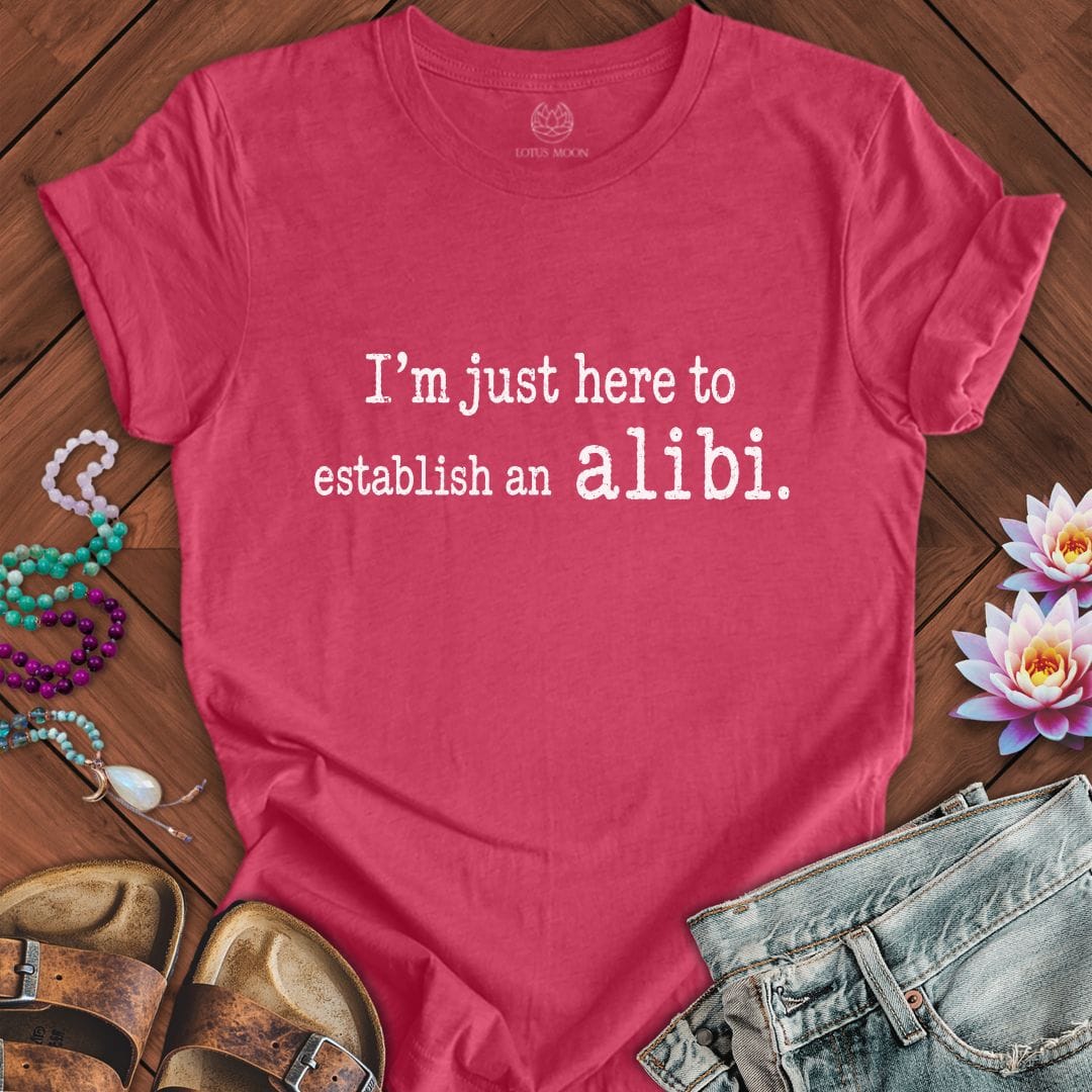 Printify T-Shirt Alibi Tee Heather Raspberry / S