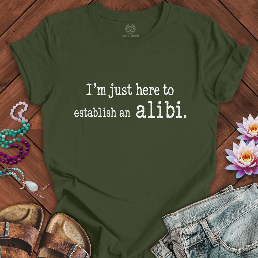 Printify T-Shirt Alibi Tee Military Green / S