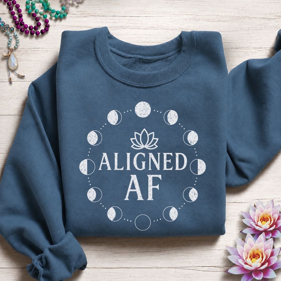 Aligned AF Sweatshirt Indigo Blue
