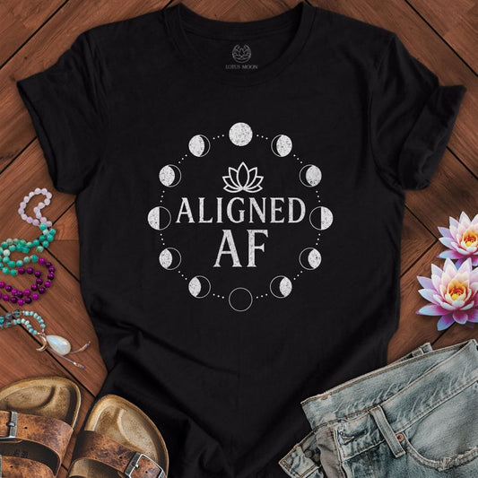Printify T-Shirt Aligned AF Tee Black Heather / S