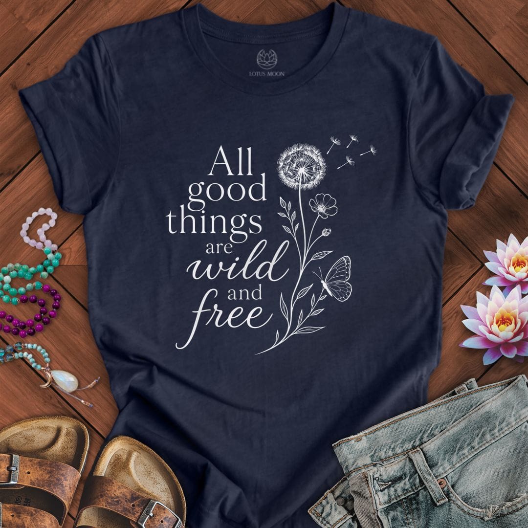 All Good Things Tee Heather Midnight Navy