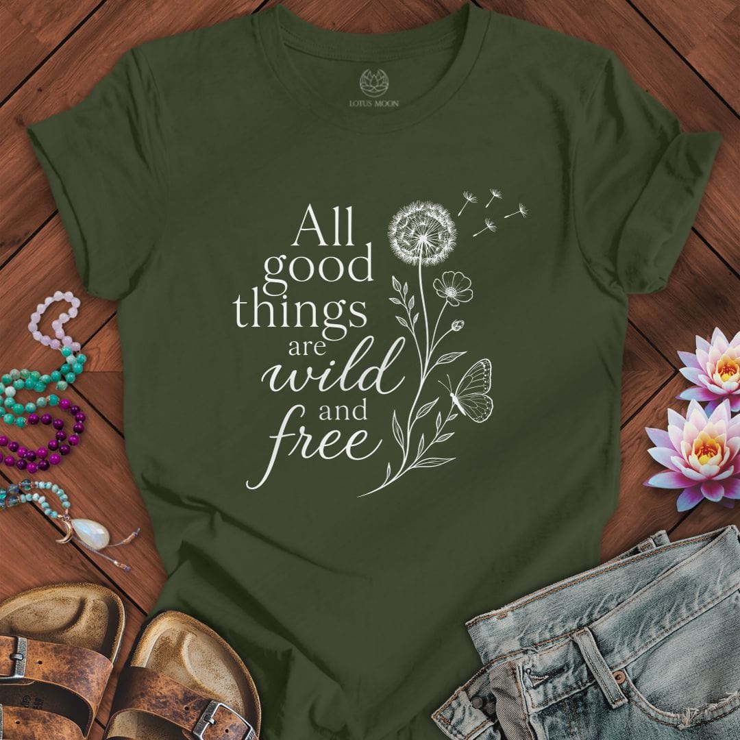 All Good Things Tee Military Green