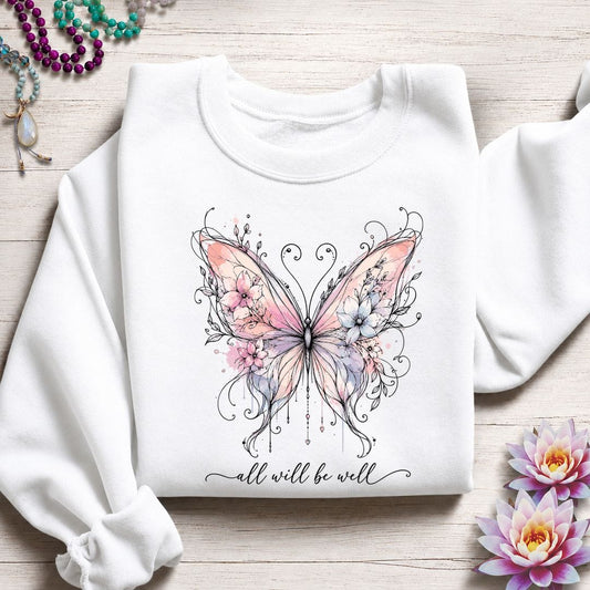 All Will Be Well Sweatshirt White