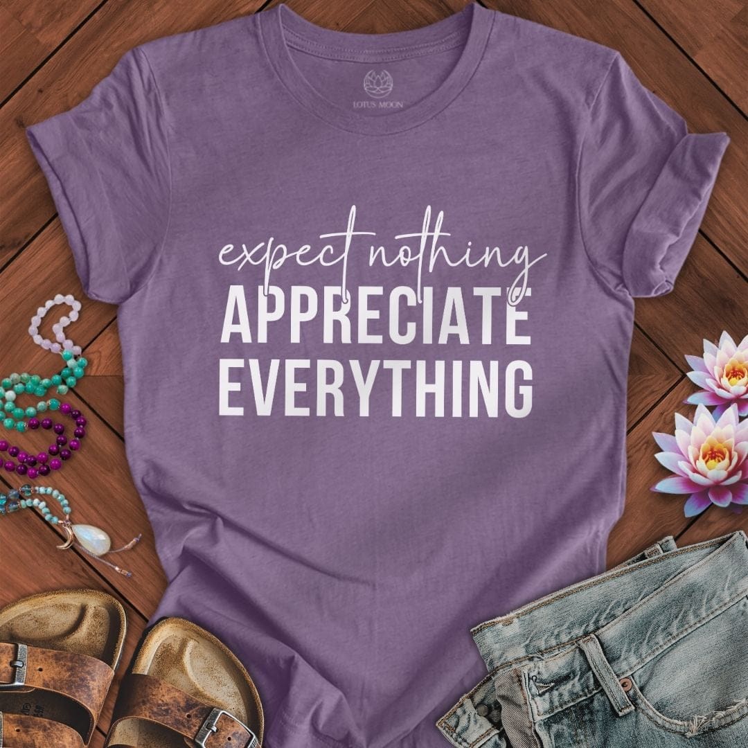Appreciate Everything Tee Heather Purple