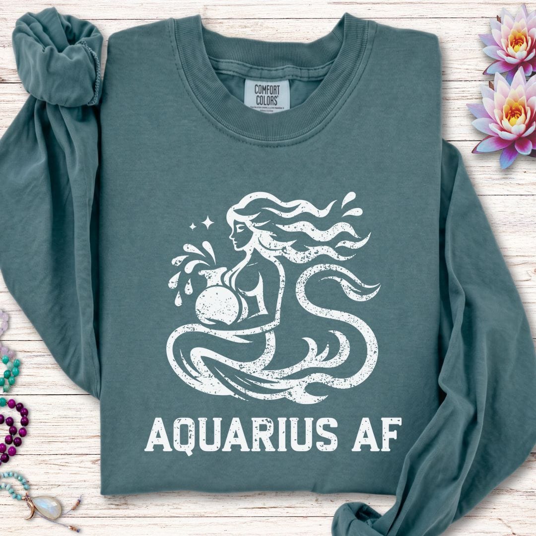 Aquarius AF Long Sleeve Tee Blue Spruce