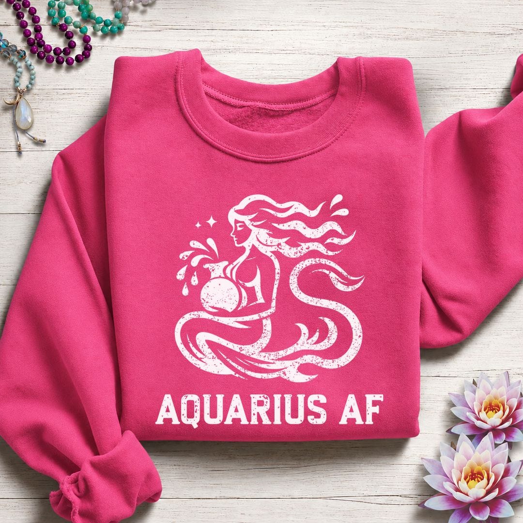 Aquarius AF Sweatshirt Heliconia