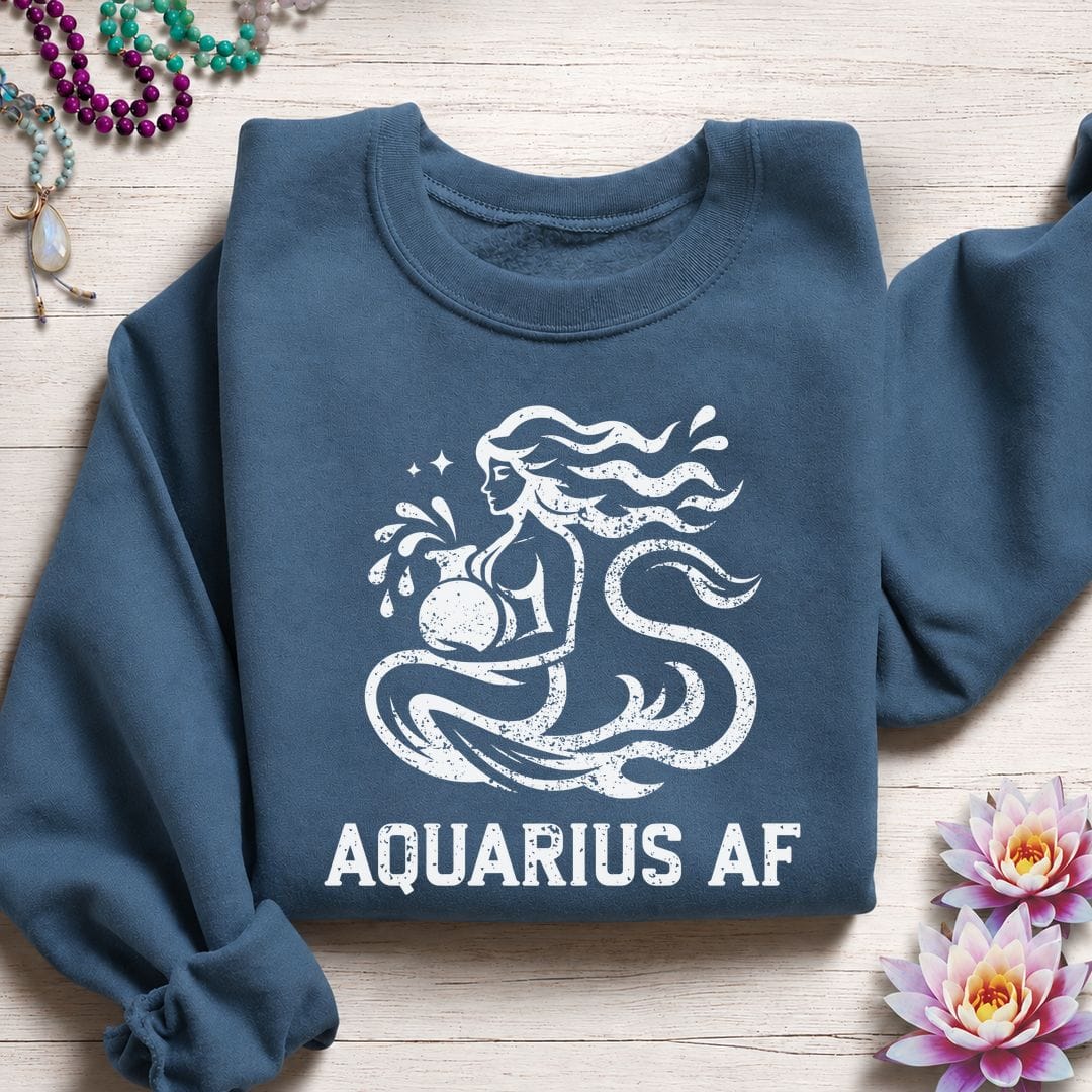 Aquarius AF Sweatshirt Indigo Blue