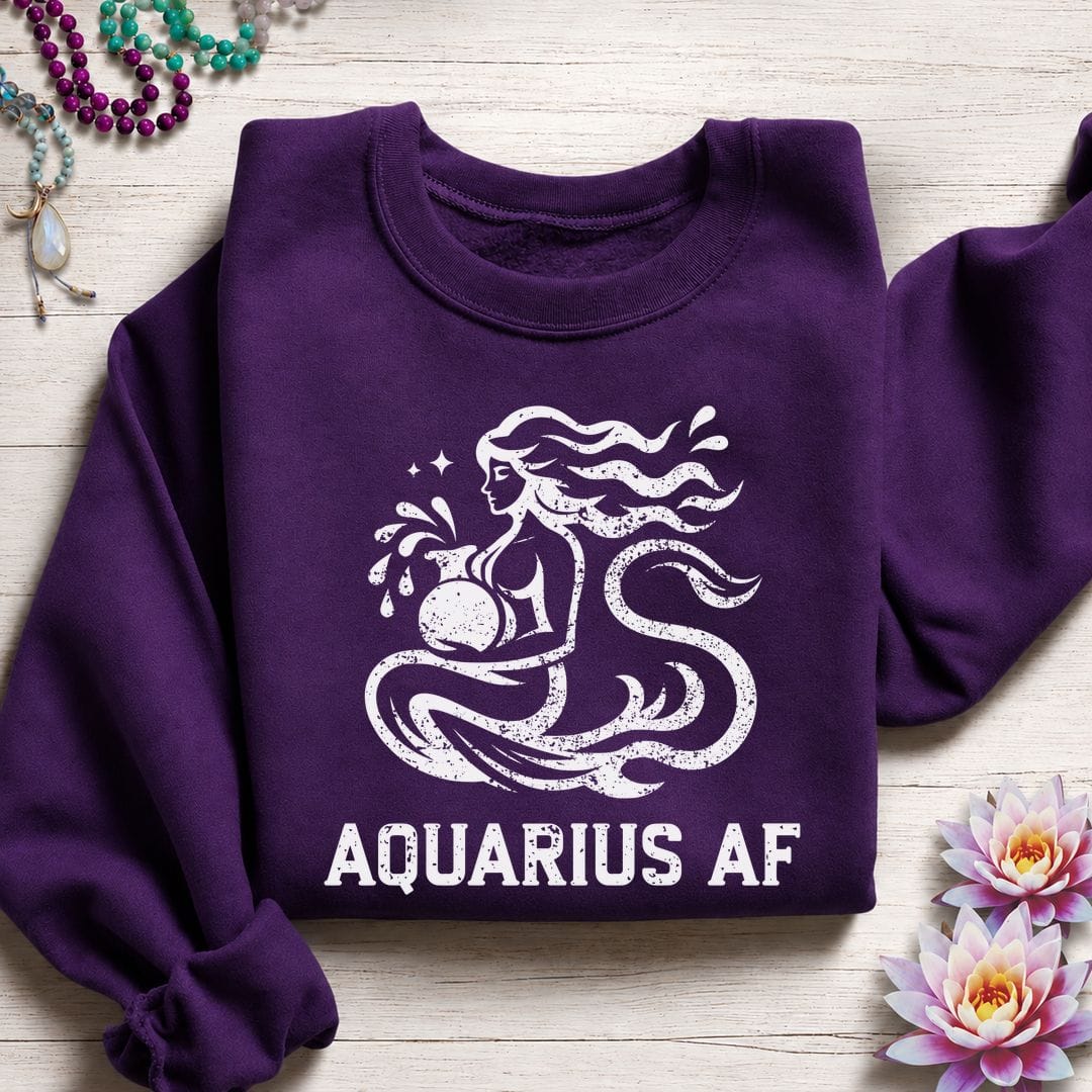 Aquarius AF Sweatshirt Purple