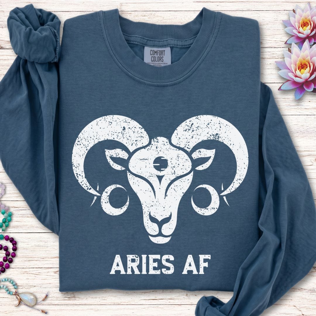 Aries AF Long Sleeve Tee Midnight