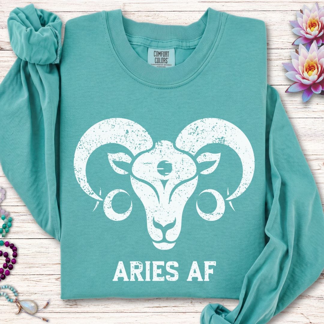 Aries AF Long Sleeve Tee Seafoam
