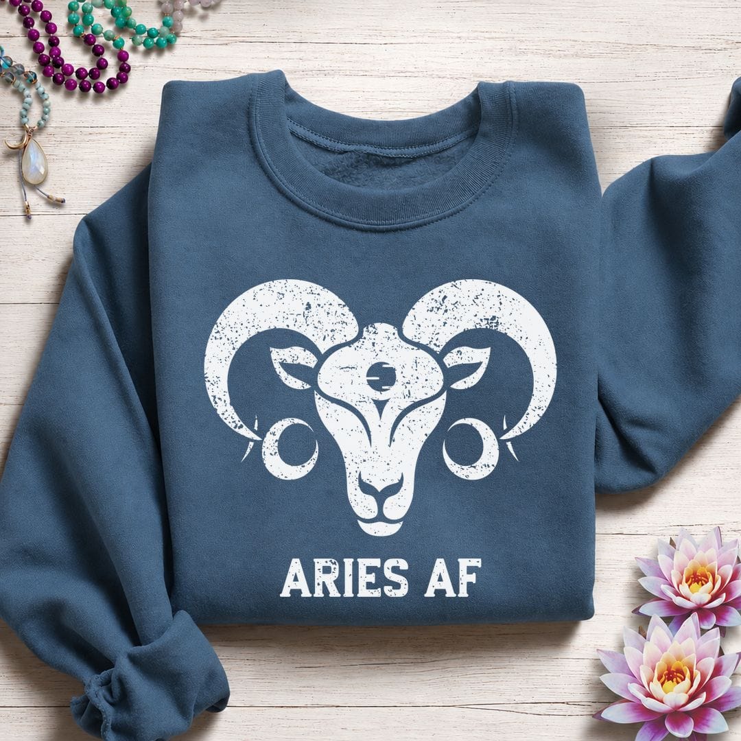 Aries AF Sweatshirt Indigo Blue