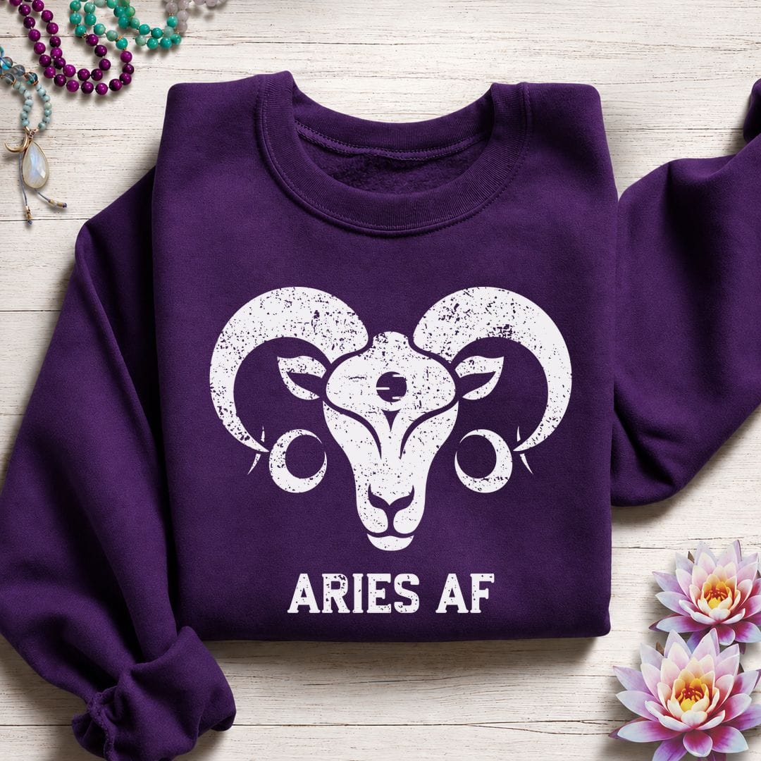 Aries AF Sweatshirt Purple