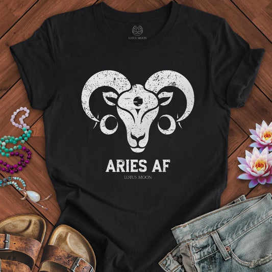 Lotus Moon Co. T-Shirt Aries AF Tee Solid Black Blend / S
