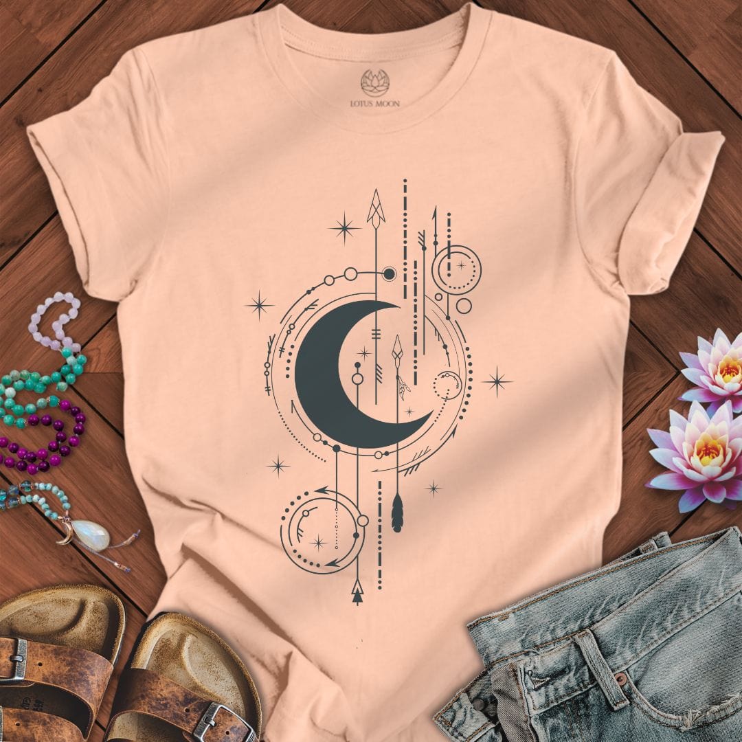 Arrow Moon Tee Peach
