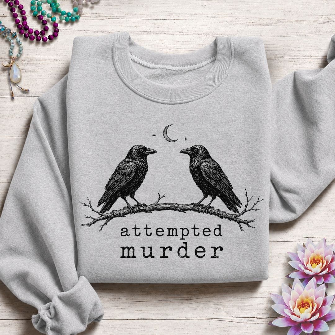 Printify Sweatshirt Attempted Murder Sweatshirt Sport Grey / S