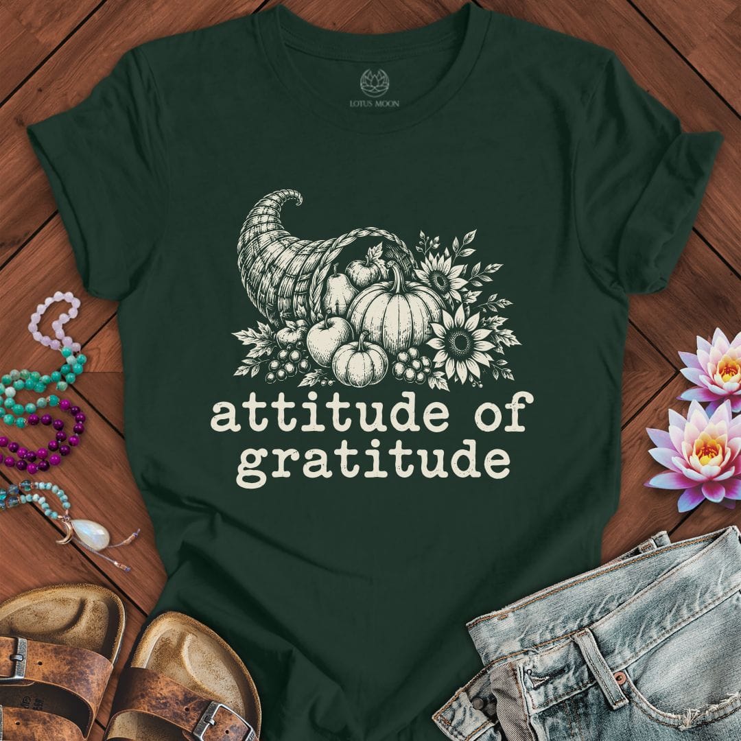 Attitude Of Gratitude Tee Forest