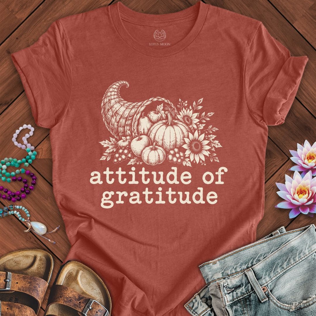 Attitude Of Gratitude Tee Heather Clay