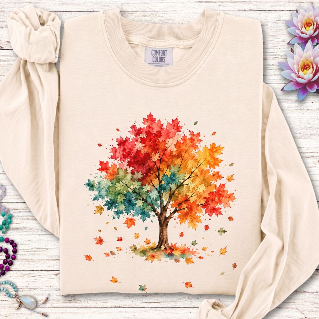Autumn Maple Long Sleeve Tee Ivory