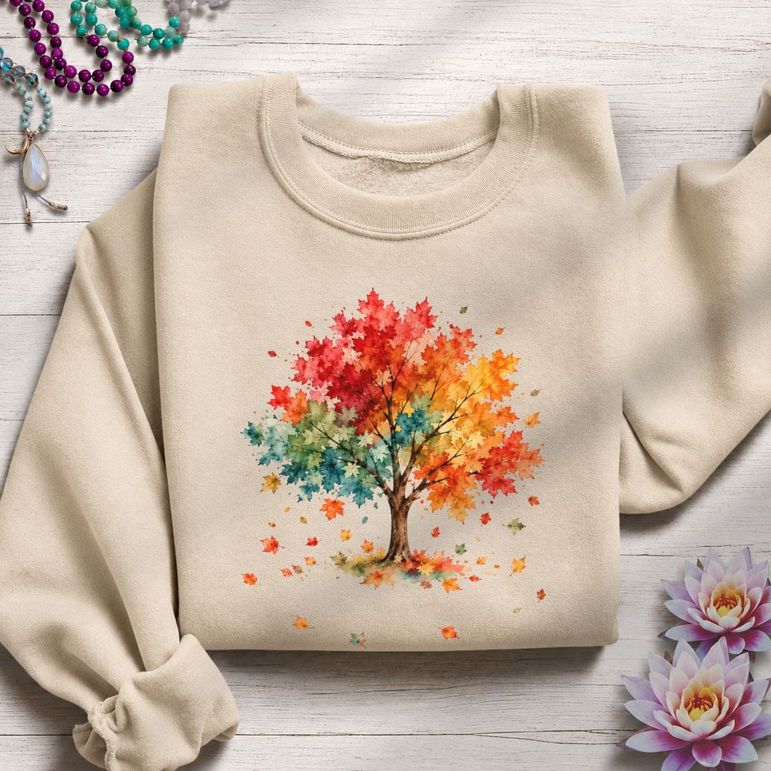 Autumn Maple Sweatshirt Sand