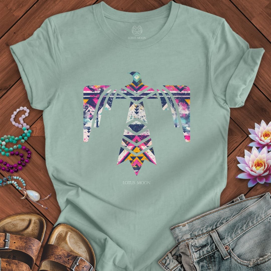 Aztec Thunderbird Tee Dusty Blue