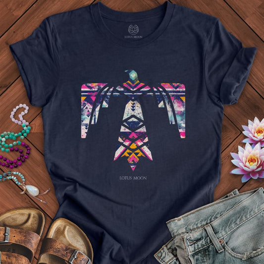 Aztec Thunderbird Tee Heather Midnight Navy