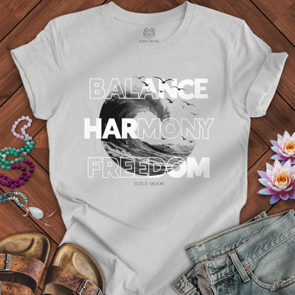 Balance Harmony Freedom Tee Solid Athletic Grey