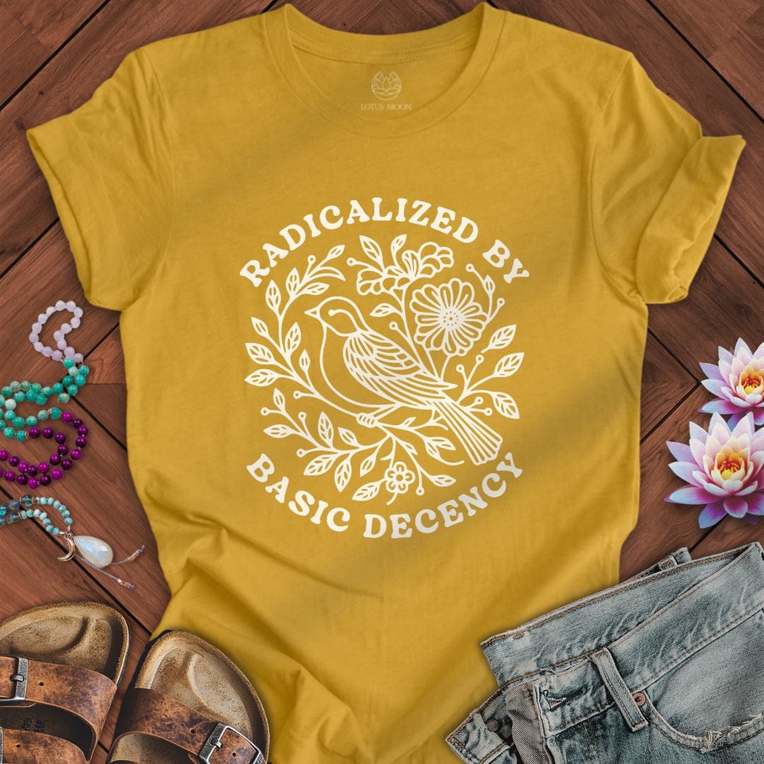 Basic Decency Tee Heather Mustard